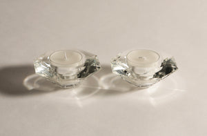 Crystal Tealight candle Holders (pack of 2)