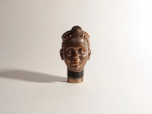 Olokun Head Antique Gold Ornament