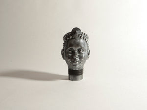 Olokun Head Platinum Silver Ornament