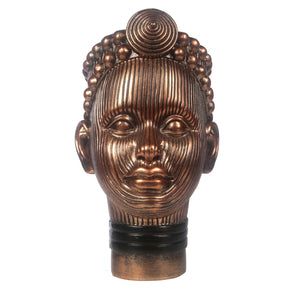 Olokun Head Antique Gold Ornament